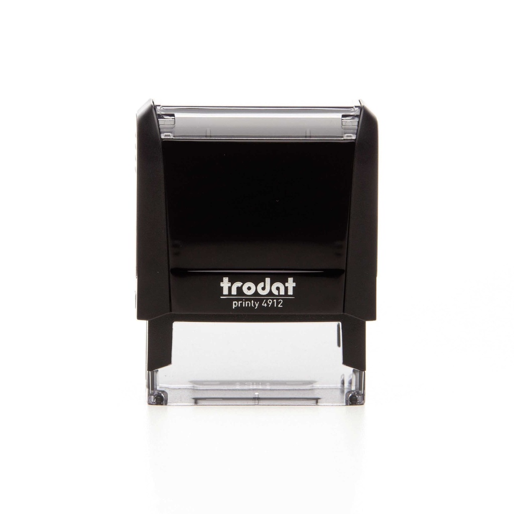 4912 trodat® Printy™ 4.0 text stamp (black), ink pad black (4 lines)