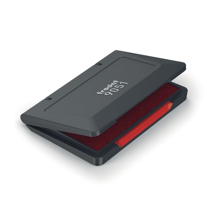9051 trodat® plastic stamp pad, red, 9 x 5 cm