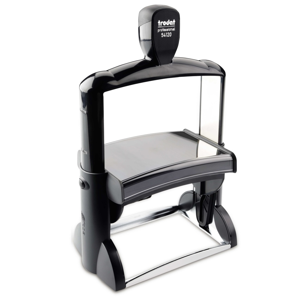 54120 trodat® Professional™ dateur Allemand avec texte, encrage noir (date au milieu), 6 + 6 lignes