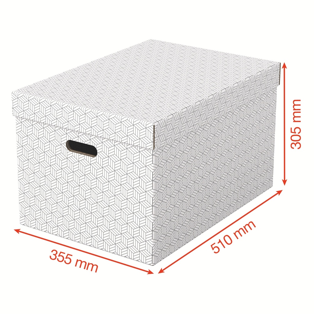 Esselte Home Storage Box Large, Pack of 3