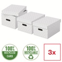 Esselte Home Storage Box Medium, Pack of 3