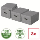 Esselte Home Storage Box Medium, Pack of 3