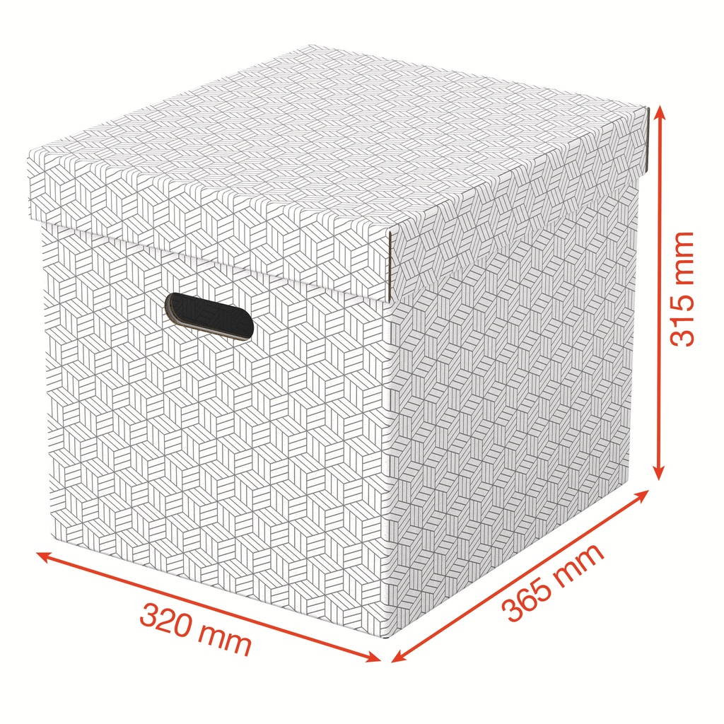 Esselte Home Storage Box Cube, Pack of 3
