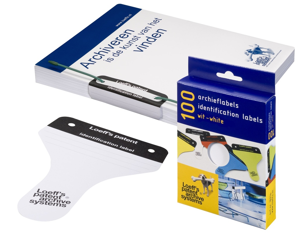 Loeffs ETIQUETTES D´ARCHIVAGE BLANCHES 100 PK