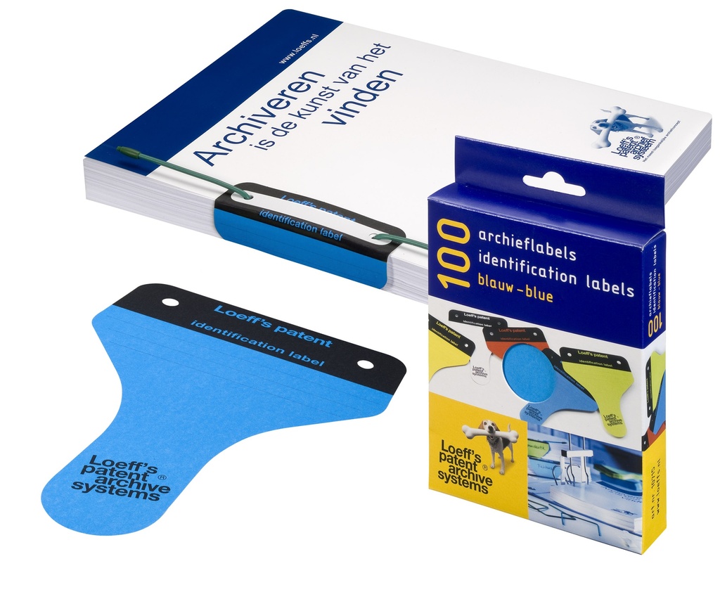 Loeffs ETIQUETTES D´ARCHIVAGE BLEUES 100 PK