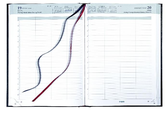 Agenda de bureau Bremax 1, un jour par page, papier blanc