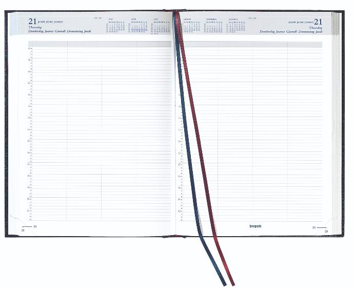 Office diary Bremax 2, one day on 2 pages, white paper