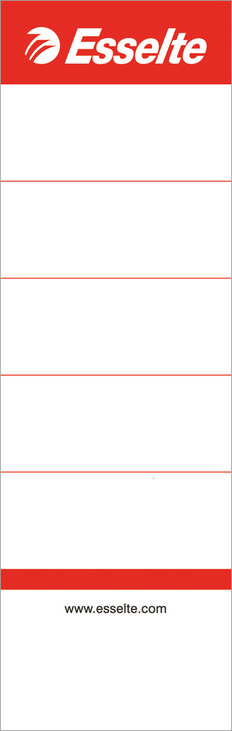 Etiquettes de dos Esselte pour classeurs à  levier PP 75 mm