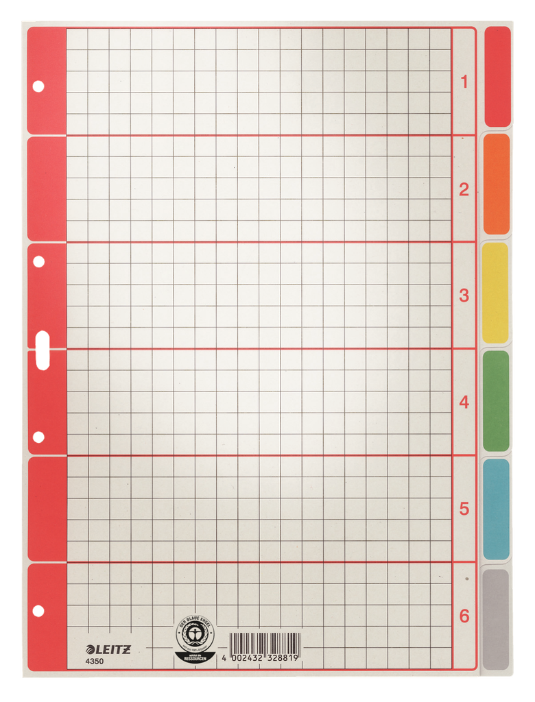 Leitz Divider Cardboard A4