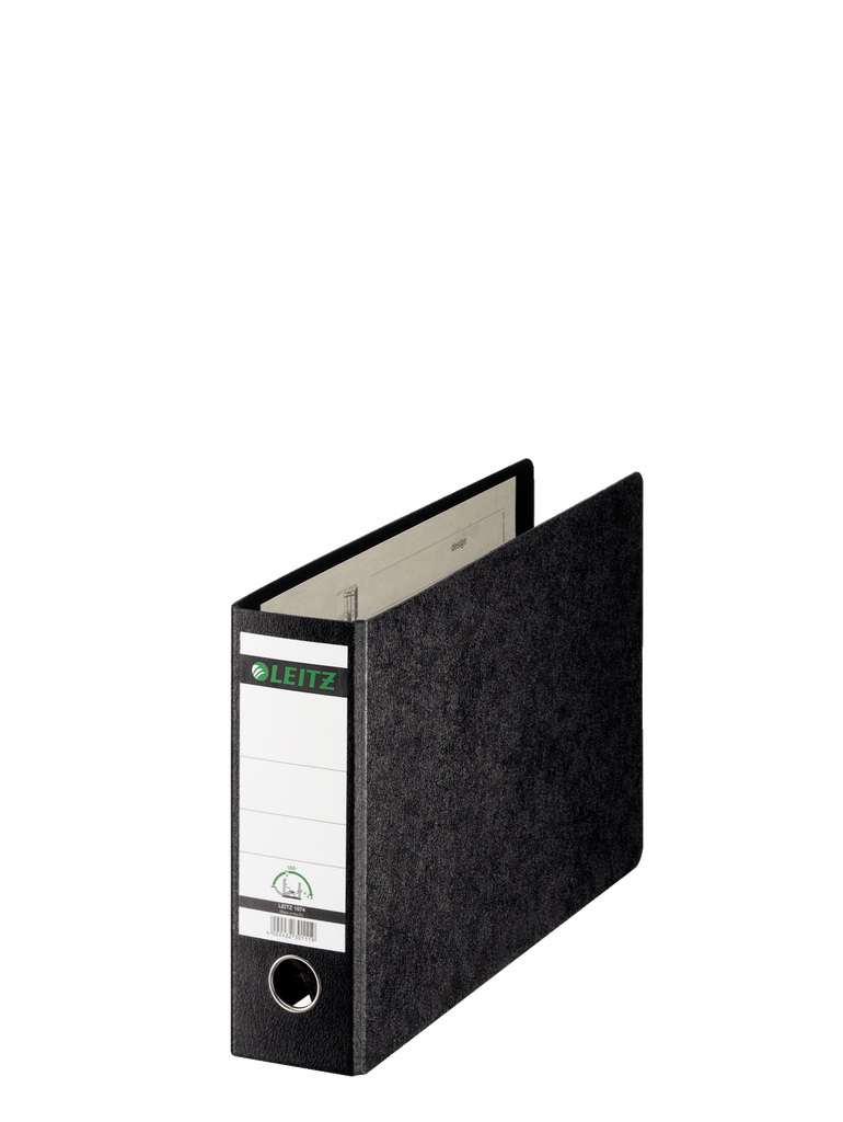 Leitz 180° lever arch file hardboard black marbled A4 oblong