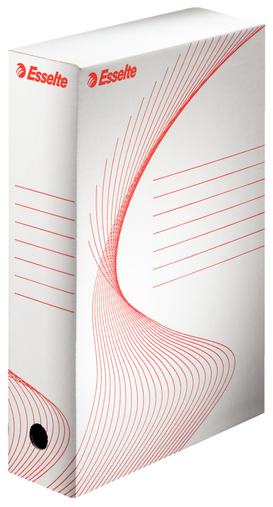 Esselte archiving box white/red