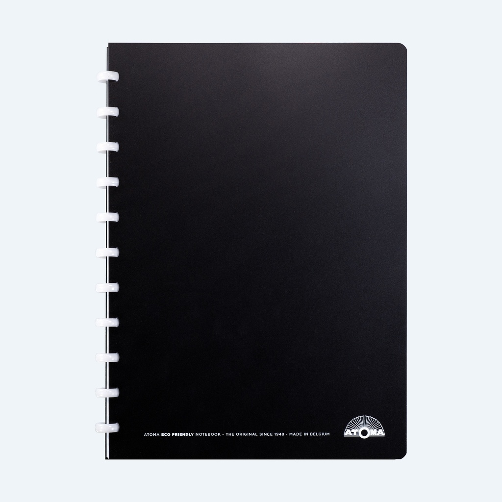Atoma notebook A4 5mm 72sheet Eco Polypropyleen black