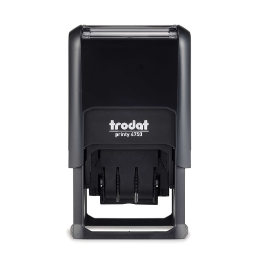 4750 trodat® Printy™ dateur Français avec texte, encrage noir (1 + 1 ligne)