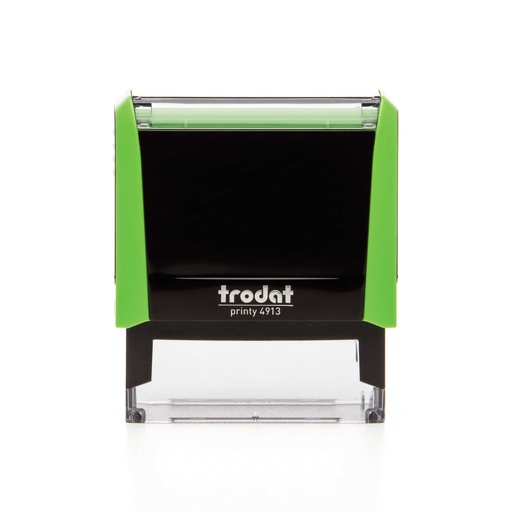 4913 trodat® Printy™ 4.0 tampon texte (vert), encrage noir (5 lignes)