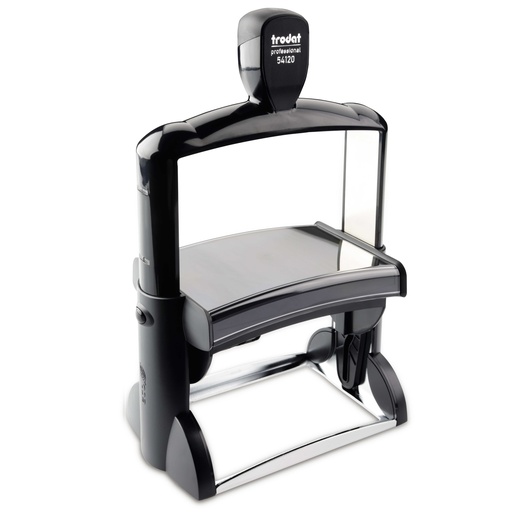 54120 trodat® Professional™ French date and text stamp, ink pad black (date right), 6 + 6 lines