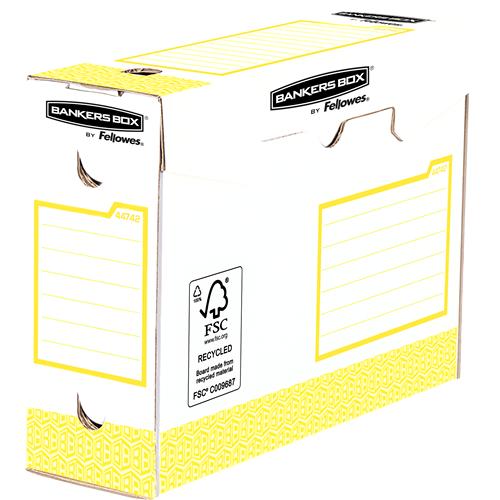 Bankers Box® Basic Heavy Duty boite d'archives A4+ dos de 100 mm jaune