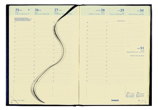 Agenda de bureau Bretime semainier, papier chamois