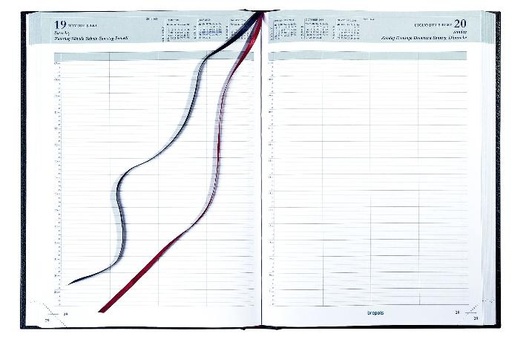 Agenda de bureau Bremax 1, un jour par page, papier blanc