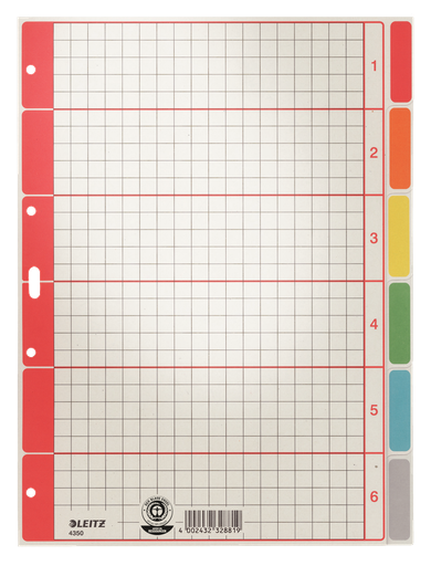 Leitz Divider Cardboard A4