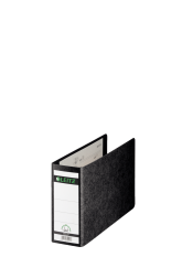 Leitz 180° lever arch file hardboard A5 oblong black marbled