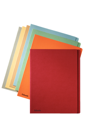 Esselte Manilla insert folder blue with side tab 10 mm A4