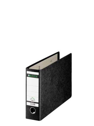 Leitz 180° lever arch file hardboard black marbled A4 oblong